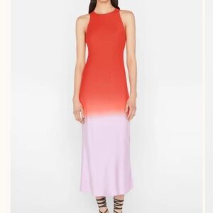 NWOT M Frame Silk Dip Dye Dress